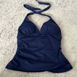 Athleta Navy Swim Top Size Small